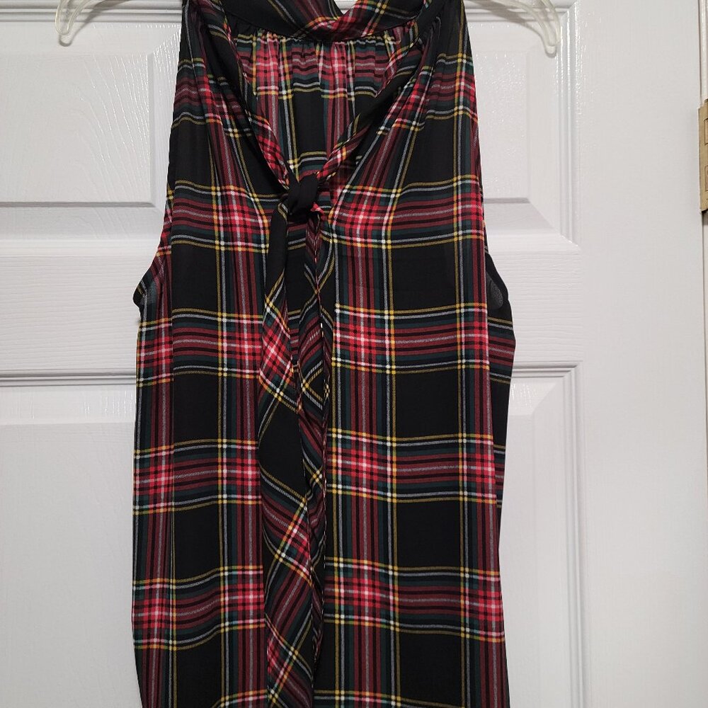 Womens JCREW Size 8 Plaid Tank